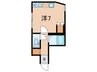 雑司が谷flats 1Rの間取り