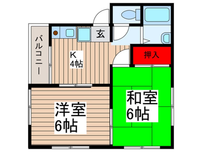 間取図 ジス１０２　スカイハイツ
