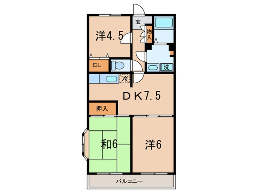 間取図 ベルテ千年