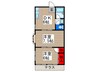 サンクレスト上尾 2DKの間取り