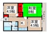 マンション市兵衛 3Kの間取り