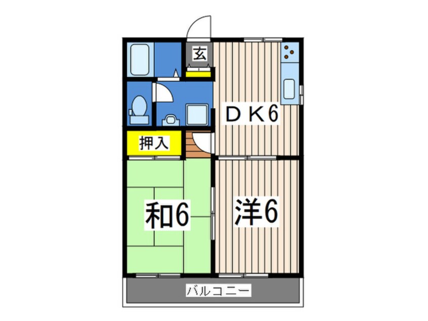 間取図 ライフヒルズ横浜