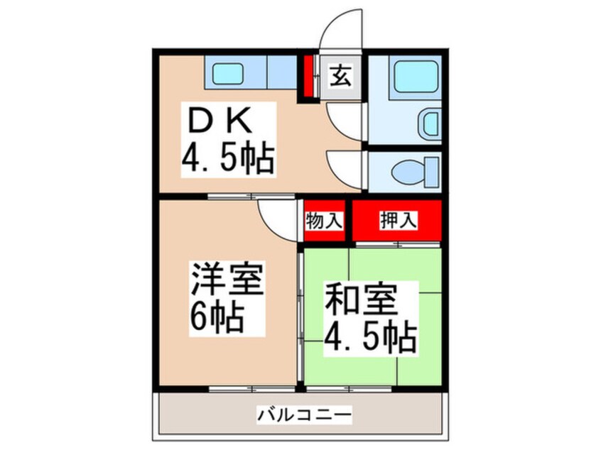 間取図 若葉ハイツ