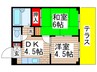 エステ－トピアそれいゆ 2DKの間取り