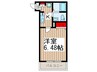 Rainbow蕨 1Kの間取り