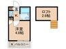 ソリテア綱島 1Kの間取り