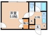 フラットＫＳ桜上水 1Kの間取り