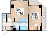 ロイヤルスクエア 1DKの間取り