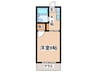 ア－レス１ 1Kの間取り