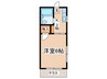 ア－レス１ 1Kの間取り