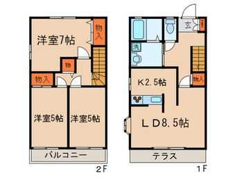 間取図 ウエストコート