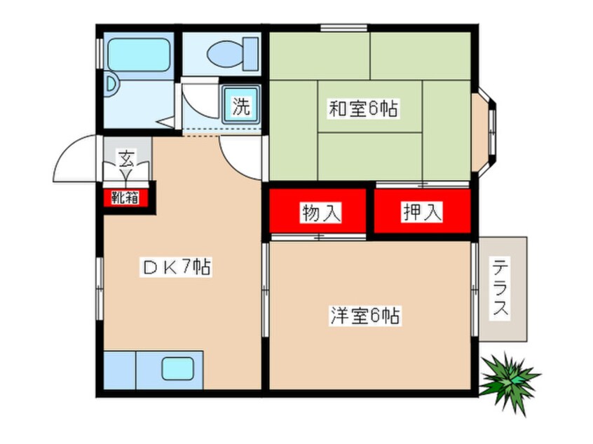 間取図 ファミール滝嶋