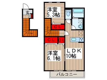 間取図 デュラカーサ　ルヴァン