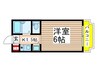 ビューパレー市川 1Kの間取り