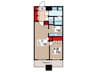 THE TOKYO TOWERS MID TOWER 17F 1LDKの間取り