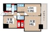 INSURANCE BLDG.XIX（1301） 2LDKの間取り