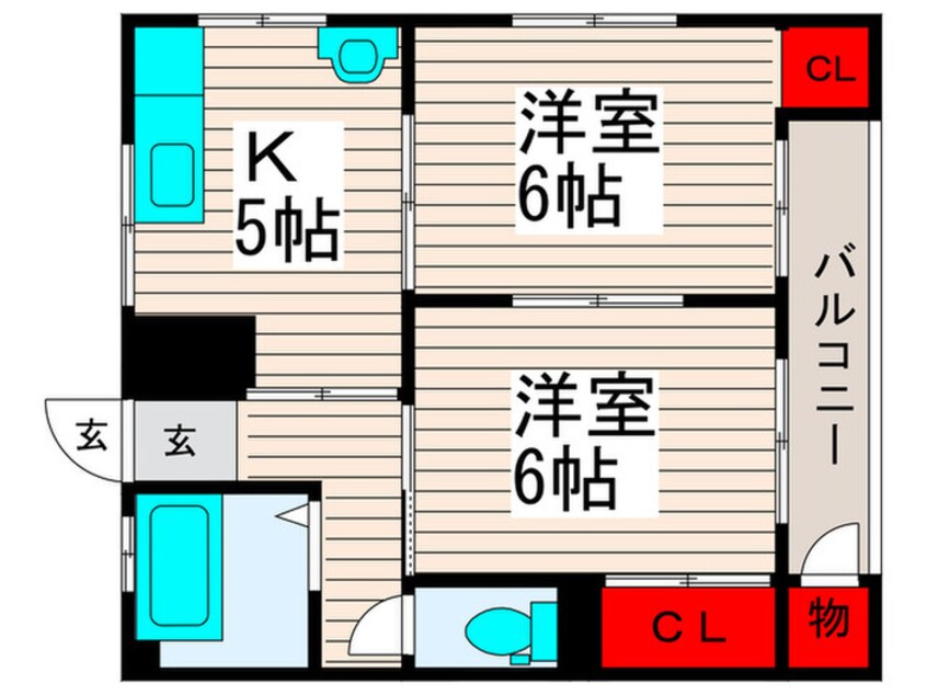 間取図 コ－ポアサカ江北