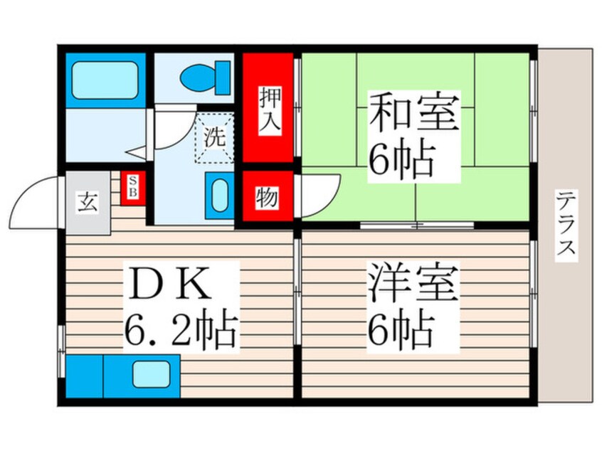 間取図 メゾンエスポワ－ル