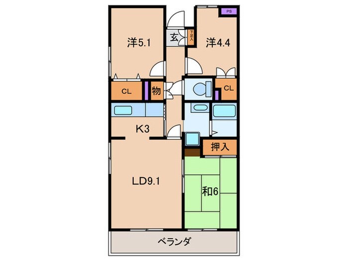 間取り図 グリーンプラザ