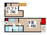 CASA MIYASHITA 1Kの間取り