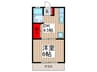 ときわハイム 1DKの間取り