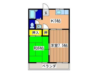 間取図 アシュレ横須賀・武Ｂ棟