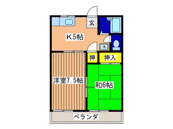 間取図 アシュレ横須賀・武Ｂ棟