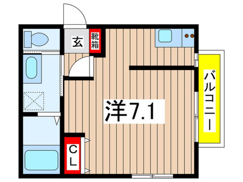 間取図 仮)中野島１丁目新築アパート