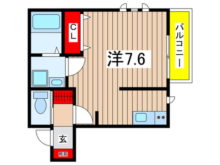 間取図 仮)中野島１丁目新築アパート