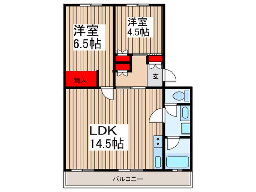 間取図 郊外マンションE棟（301）