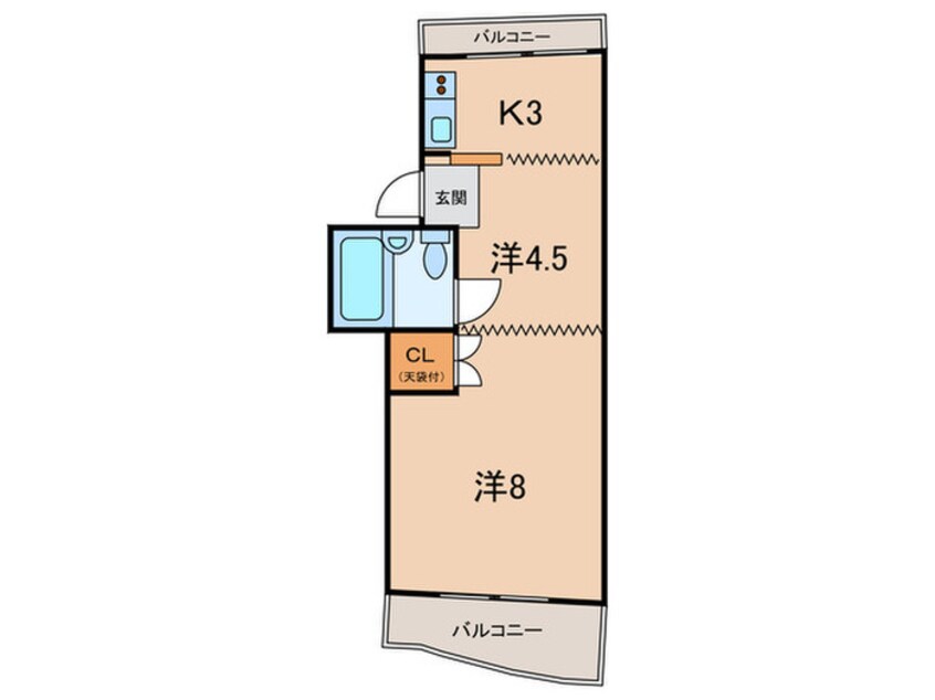 間取図 ﾒｿﾞﾝｴ-ｸﾞﾚｯﾄ