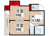 パルレ 2Kの間取り