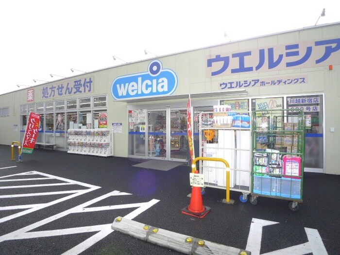 ウエルシア川越新宿店(ドラッグストア)まで550m バンブース
