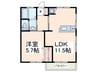 コ－ポ原田 1LDKの間取り