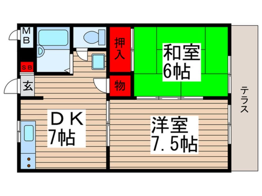間取図 クレストパレス参番館（２）