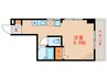 京北ハイツ 1Rの間取り