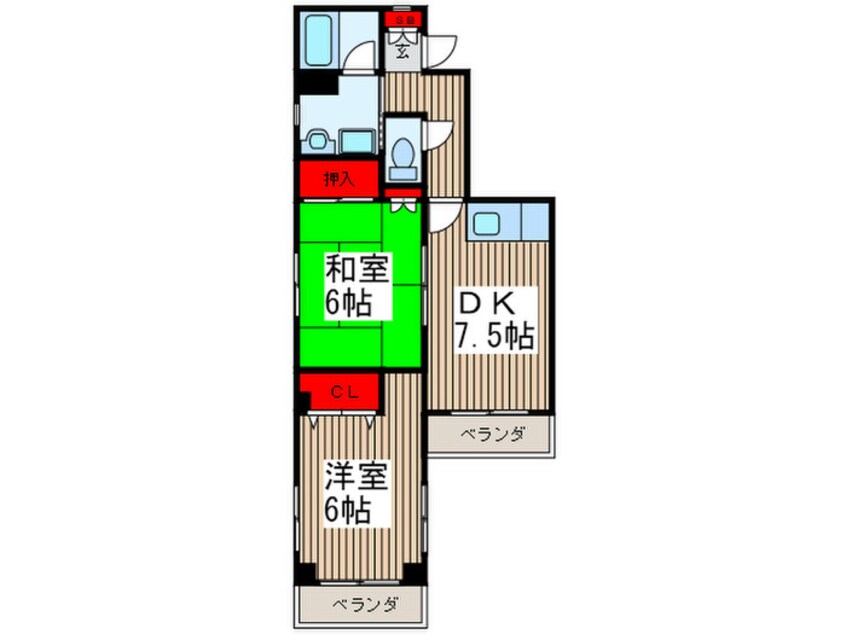 間取図 ロマ－ナ参番館