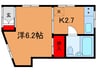 コーポ浜 1Rの間取り