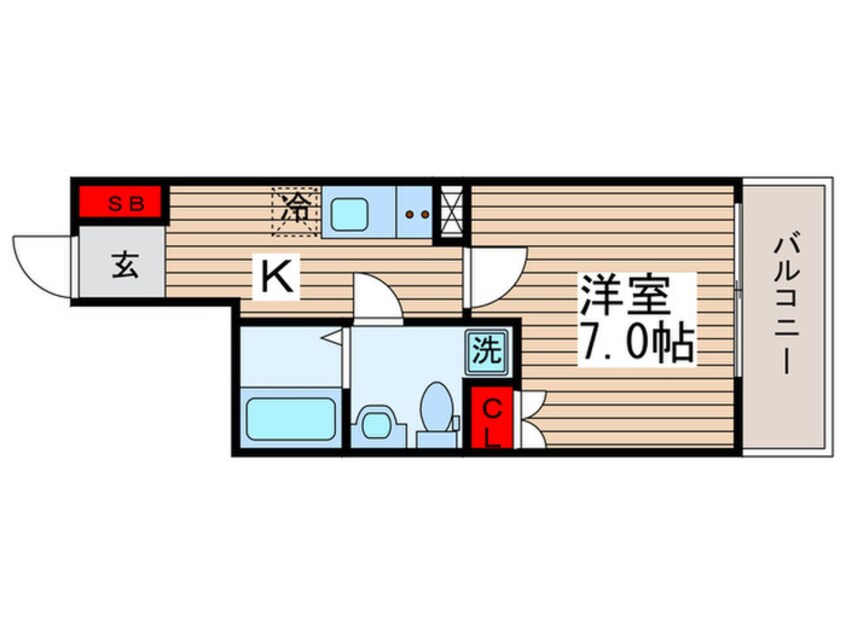 間取図 クレヴィスタ門前仲町