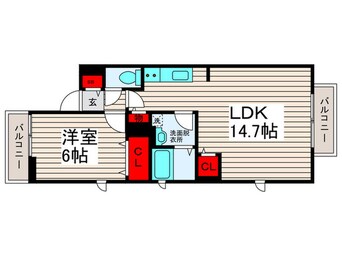 間取図 ましぇりⅠ