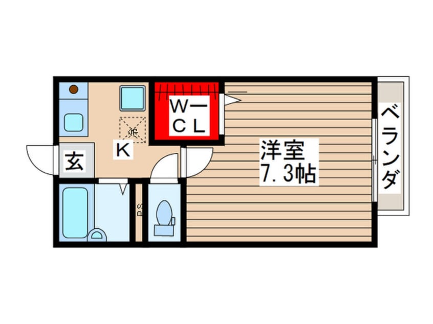 間取図 ロ-ズパレット　Ｂ