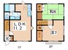 ラフォーレみなみＤ 2LDKの間取り