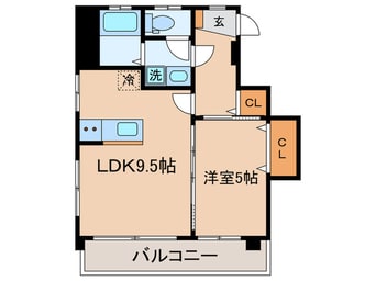 間取図 コ－ポ甲田