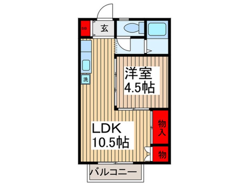 間取図 ＹＳハイツ ２