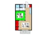 ＹＳハイツ ２ 1LDKの間取り
