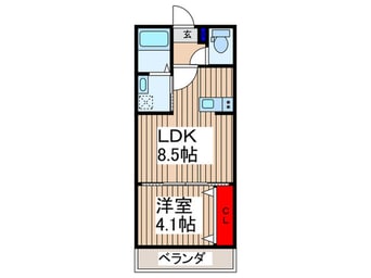 間取図 仮）新河岸共同住宅