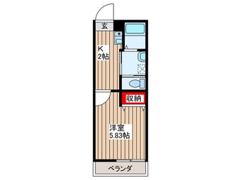 間取図 仮）新河岸共同住宅