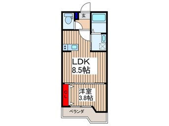 間取図 仮）新河岸共同住宅
