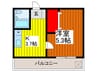 藤井ビル 1Kの間取り