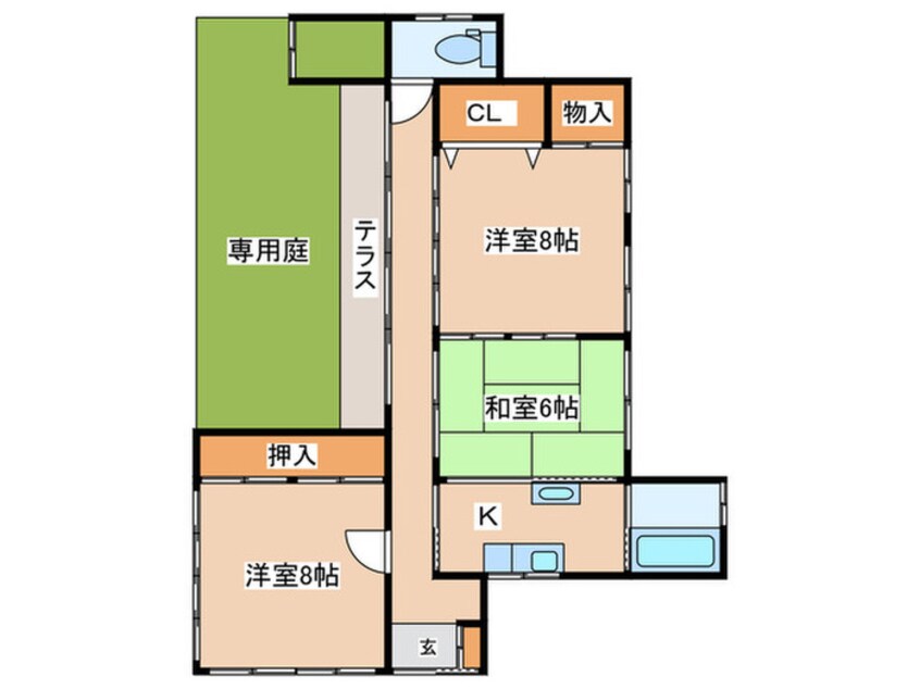 間取図 桑原借家